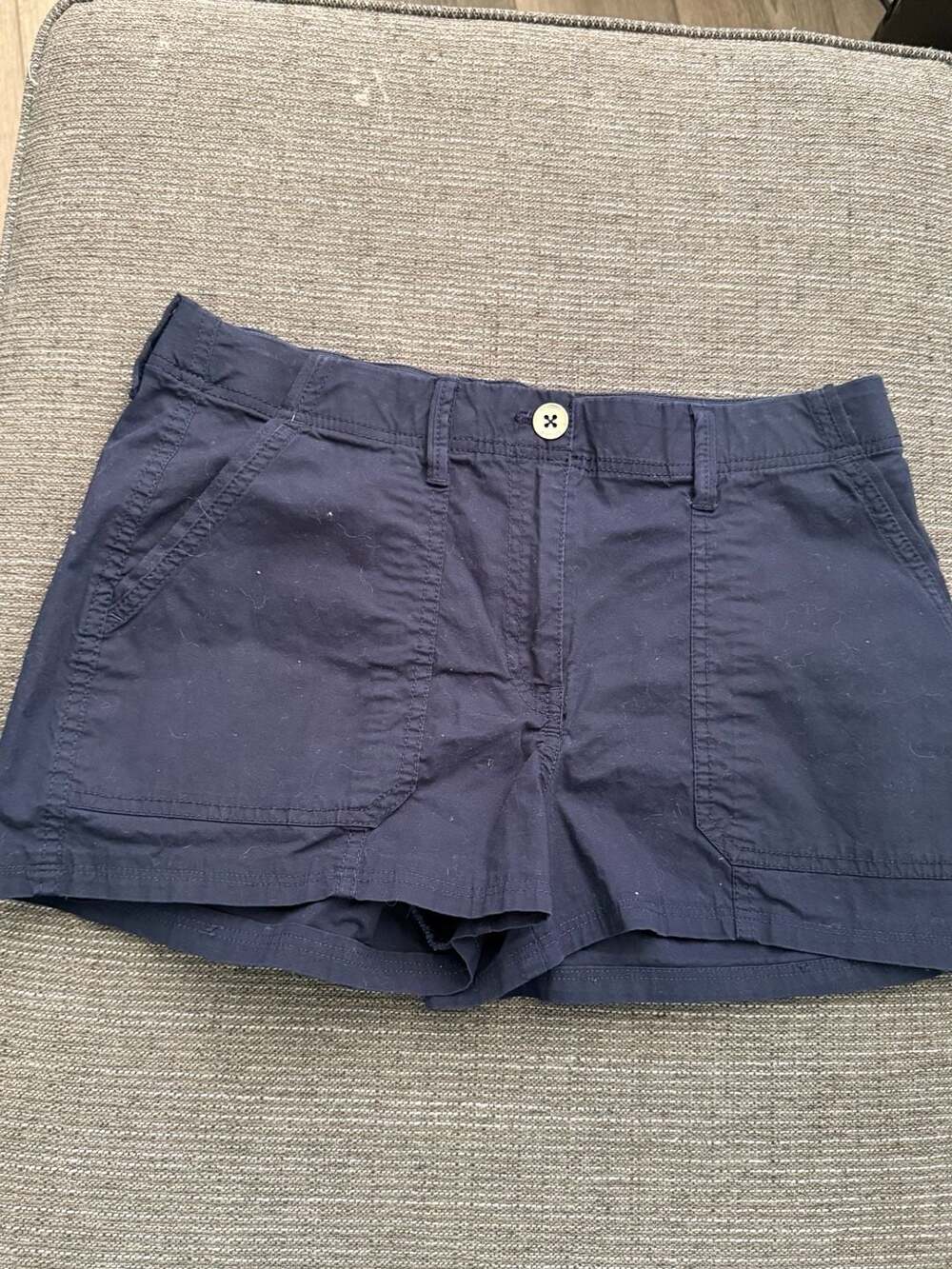 Chico's Utility Pocket Stretch Cotton Shorts Navy Size 0.5 US Size 6